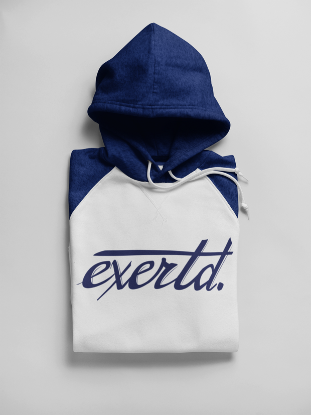 White Signature Two-Tone Hoodie